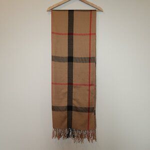 Nova check inspired pattern scarf